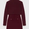 2-in-1 knit mini dress