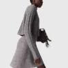 2-in-1 knit mini dress