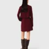 2-in-1 knit mini dress