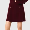 2-in-1 knit mini dress