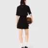 2-in-1 shiny tweed dress