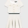 2-in-1 tweed dress