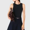 2-in-1 tweed-effect dress