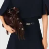 2-in-1 tweed-effect dress
