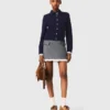 A-line poplin skirt with ruffle A-line poplin skirt with ruffle