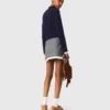 A-line poplin skirt with ruffle A-line poplin skirt with ruffle