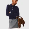A-line poplin skirt with ruffle A-line poplin skirt with ruffle