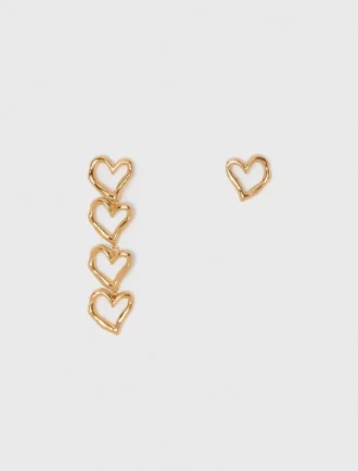Asymmetric heart earrings Asymmetric heart earrings