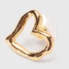 Asymmetric heart earrings