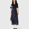 Bandana patterned mixed-material dress Bandana patterned mixed-material dress