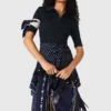 Bandana patterned mixed-material dress Bandana patterned mixed-material dress