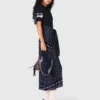 Bandana patterned mixed-material dress Bandana patterned mixed-material dress