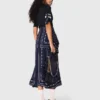 Bandana patterned mixed-material dress Bandana patterned mixed-material dress