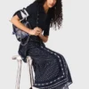 Bandana patterned mixed-material dress Bandana patterned mixed-material dress