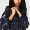 Bandana print pleated dress