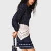 Bandana print pleated dress