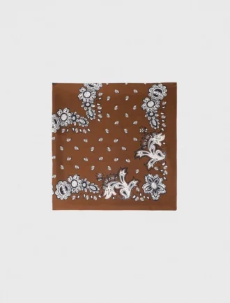 Bandana print silk scarf Bandana print silk scarf