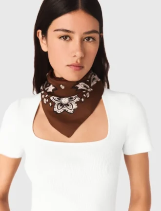 Bandana print silk scarf Bandana print silk scarf