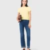 Beaded bootcut jeans