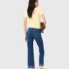 Beaded bootcut jeans
