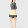 Beaded-collar short knit dress Beaded-collar short knit dress