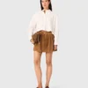 Beaded cropped shirt