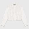 Beaded cropped shirt
