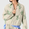 Beaded technical jacket