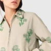 Beaded technical jacket