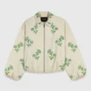 Beaded technical jacket