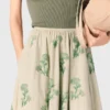 Beaded technical skirt