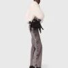 Beaded wide-leg jeans