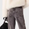 Beaded wide-leg jeans