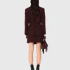 Belted suit jacket