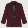 Belted suit jacket
