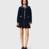 Boat neck cable-knit cardigan Boat neck cable-knit cardigan