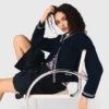 Boat neck cable-knit cardigan Boat neck cable-knit cardigan
