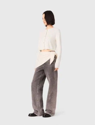 Bow jewellery button cardigan