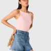 Braided denim shorts Braided denim shorts