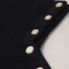 Button-up wool mix collar wrap