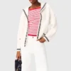 Cable-knit boat neck cardigan Cable-knit boat neck cardigan