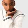 Cable-knit boat neck cardigan Cable-knit boat neck cardigan