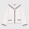 Cable-knit boat neck cardigan Cable-knit boat neck cardigan
