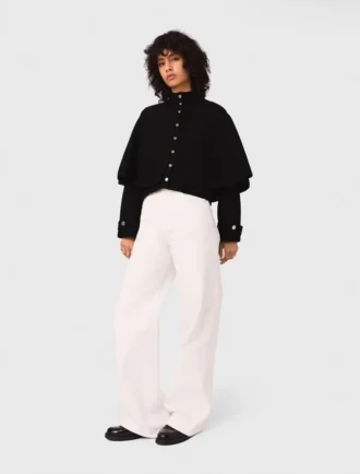 Cape-effect cardigan