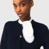Cardigan with embroidered collar