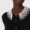 Cardigan with removable beaded collar Cardigan with removable beaded collar