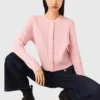 Cardigan with removable collar