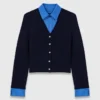 Cardigan with removable details Cardigan with removable details