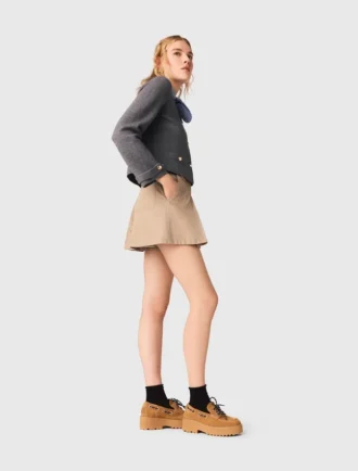 Cardigan with removable tie