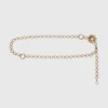Chain belt with flowers